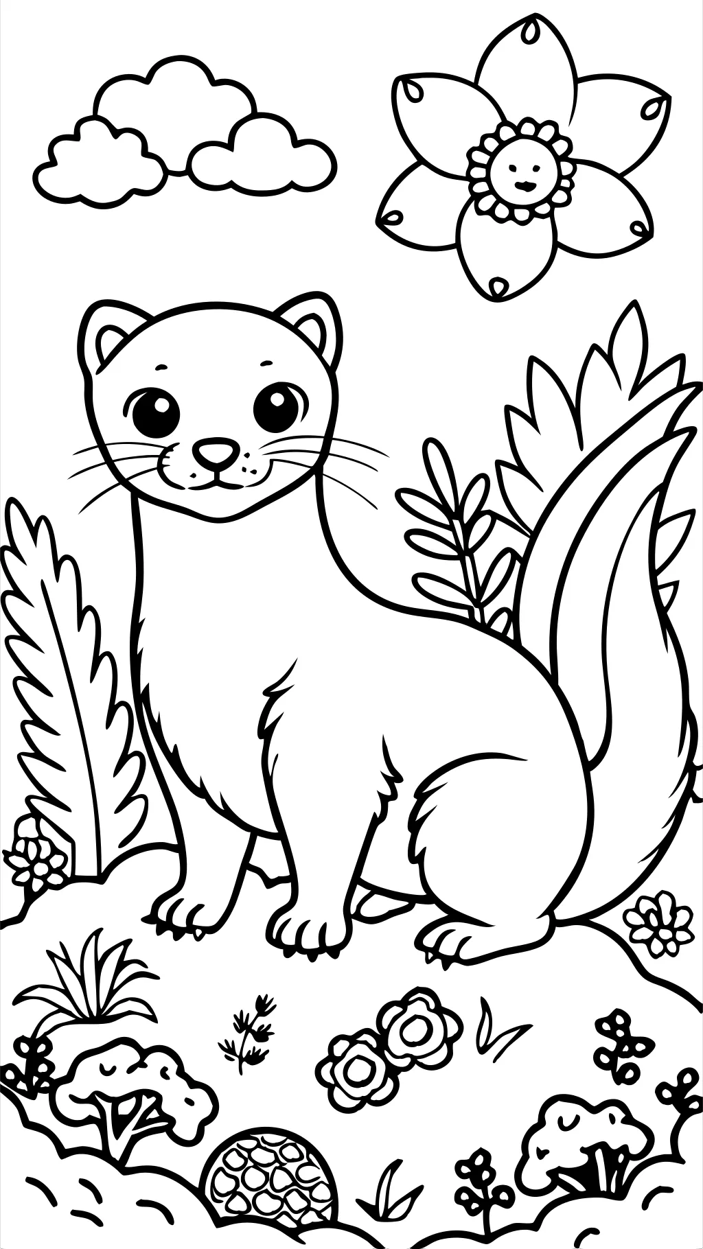 ferret coloring pages